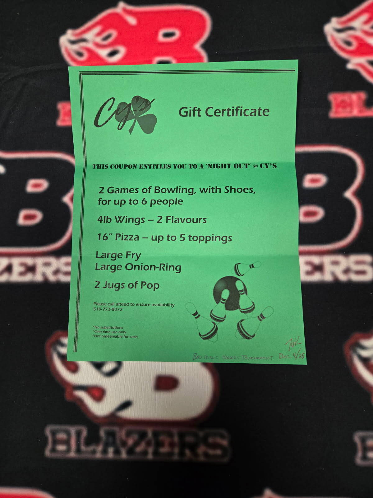 A Night Out at Cy's Bowling Lanes & Lounge